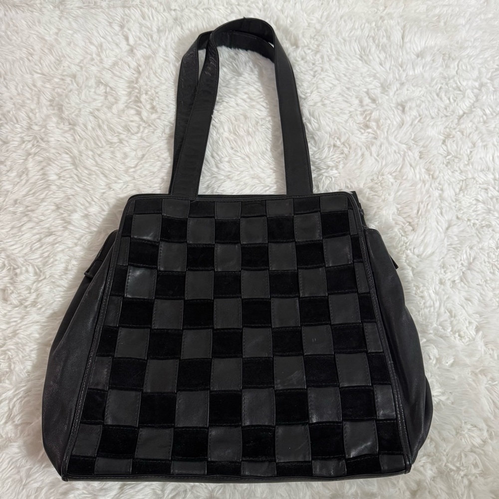 Brizzolari Italian Leather Shoulder Bag in Black